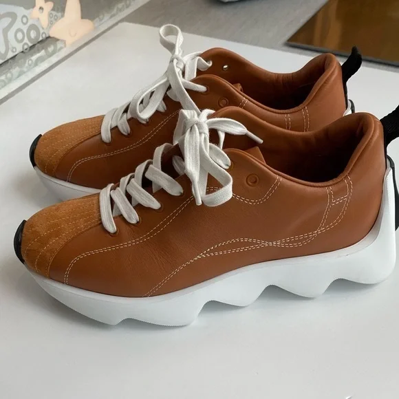 HERMES ⭐️EXCLUSIVE ⭐️Bouncing TAN ENVOL Sneakers! - Picture 3 of 12